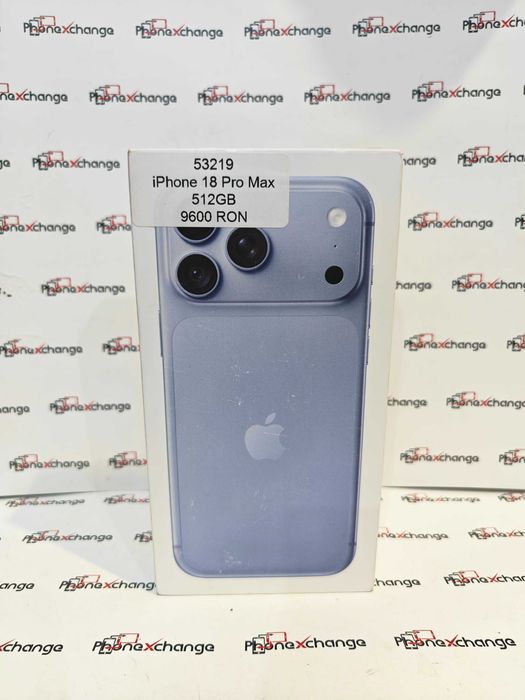 iPhone 18 Pro Max Glacier 512GB Neverlocked Sigilat 53219