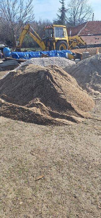 Доставка на пясък земновлажен бетон ,филц  ,чакъл