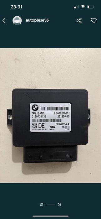 Calculator airbag frana de mana BMW X3 F25 piese dezmembrari