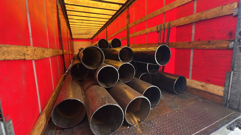 Vand teava metalica noua si recuperata teava trasa si sudata elicoidal