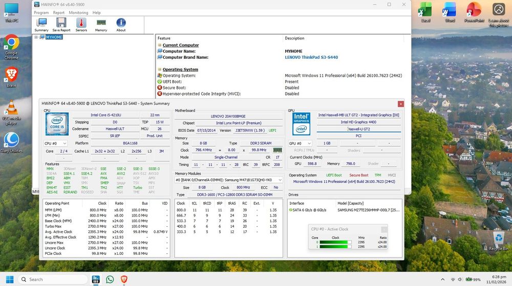 Lenovo ThinkPad S440 | i5 | 8GB RAM | SSD | Tastatură Iluminată