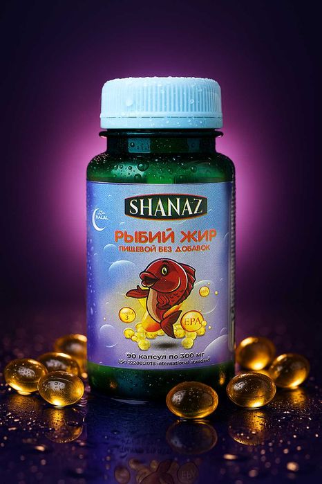 Рыбий жир 300мг без добавок № 90 капсул       "Источник Омега-3"