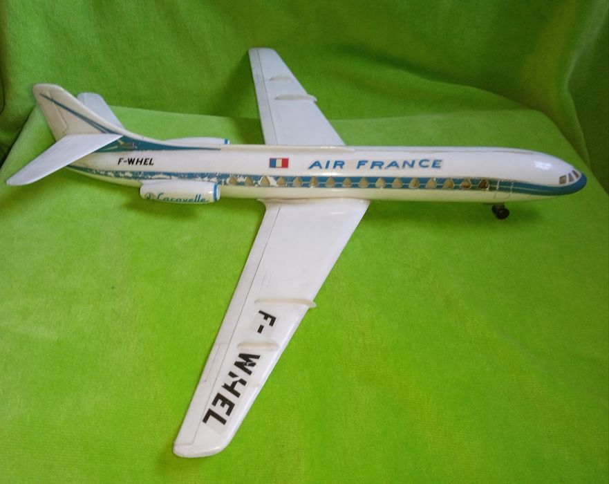 Модель самолёта ГДР, Air France,Caravelle. 33 см