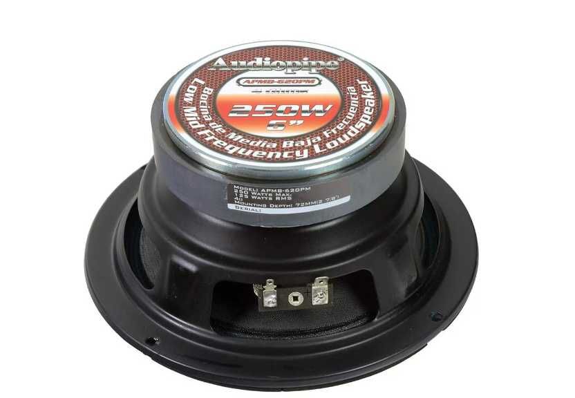 Високоговорител Audiopipe APMB-620PM, 6", Ниски и средни честоти, 250W