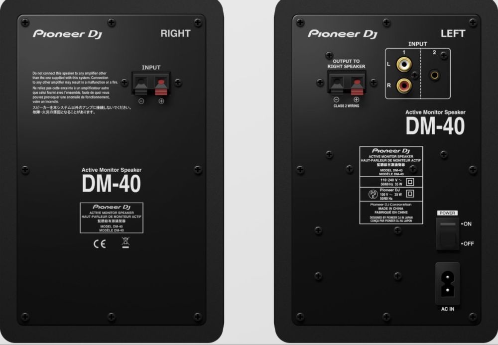Boxe Pioneer DJ DM-40 active 2 x 19W bass puternic pret foarte bun
