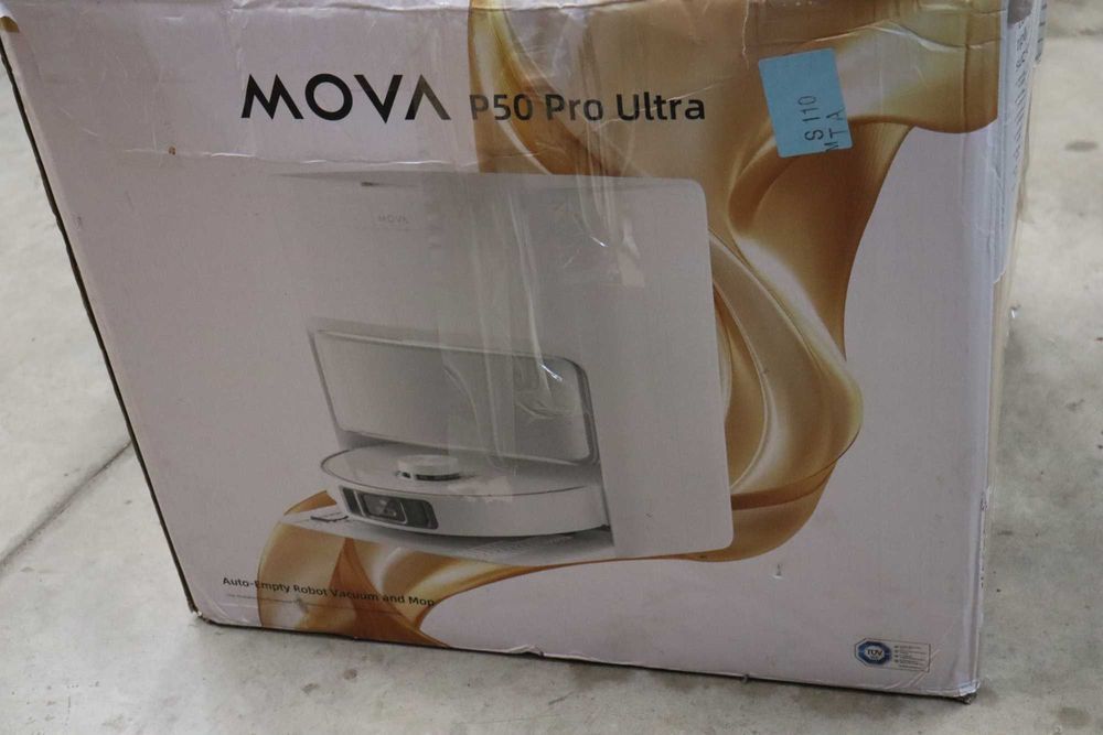 Mova P50 Pro Ultra робот прахосмукачка с моп, 19000Pa, 75°C моп с гореща вода, издърпваща се странична четка, LDS навигация, RGB AI+LED