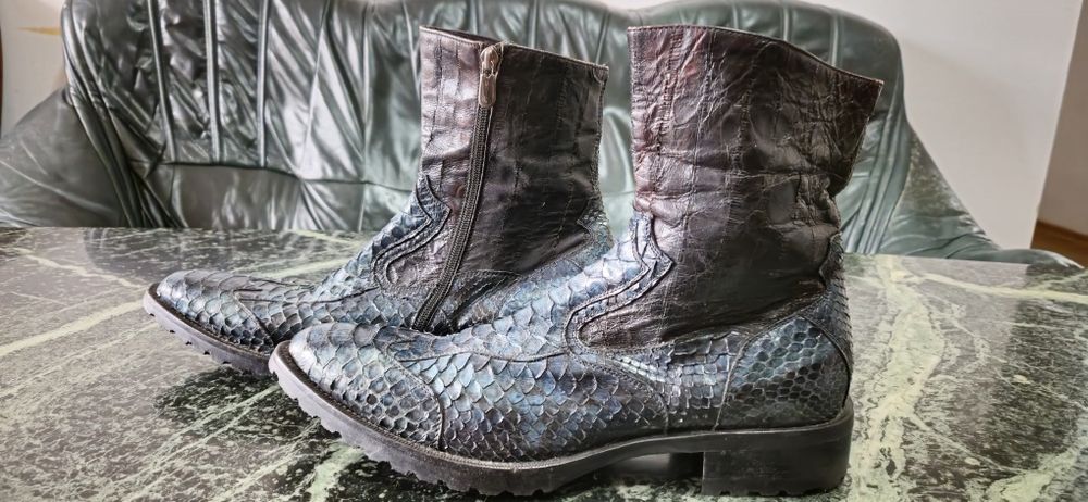 Cizme barbati Redwood din piele de sarpe marimea 42