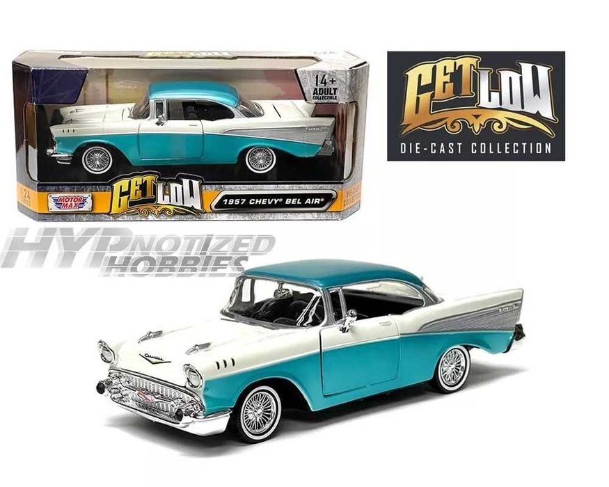 Метална количка кола Шевролет 1:24 Chevrolet 1957 Chevy Bel Air