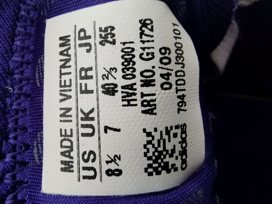 Adidas purple 40 2/3