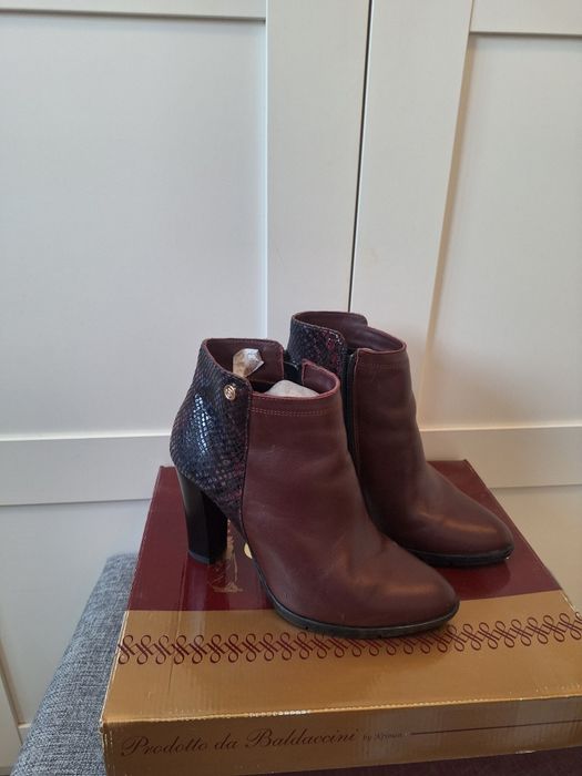 Botine dama, piele naturala, Baldacini - mărimea 38