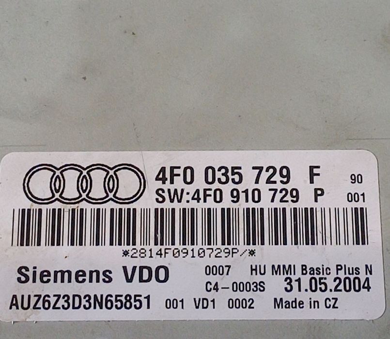 CD Плеър Audi A6 4F
