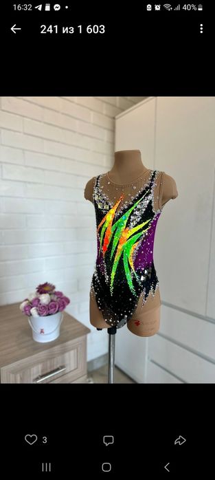 Шью  купальники для художественной гимнастики .