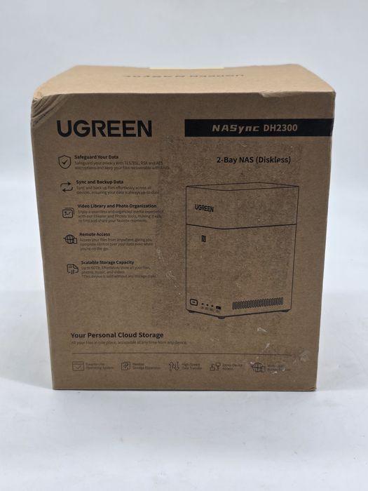 Network Attached Storage UGREEN DH2300, 2.2GHz, 4GB, 2-Bays, gri, SIGILAT