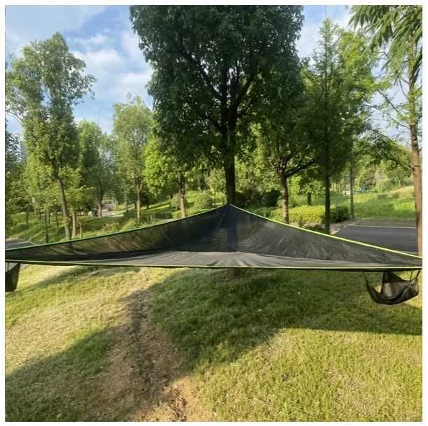 ГИГАНТСКИ Триточков ХАМАК Триъгълна люлка за 3 души *280см * Три точки