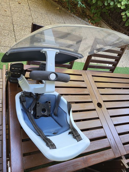 Scaun copil pentru bicicleta tip față  Bobike cu paravan pt vant  - 50