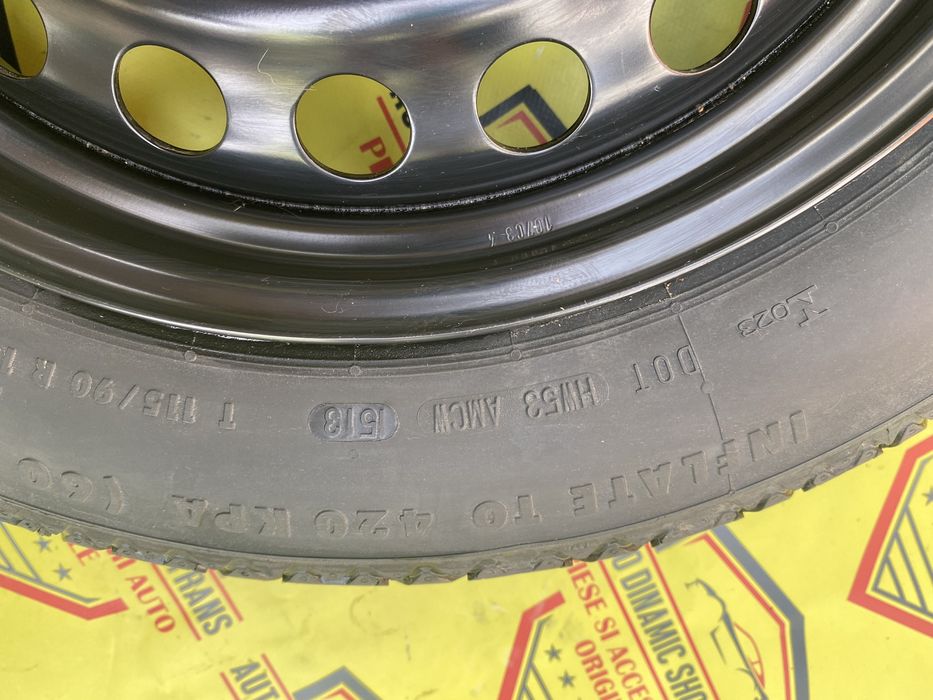 Roata de rezerva îngustă slim originala v40 - XC Volvo 115/90/16 5x108