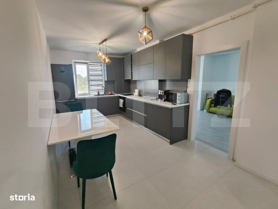 Apartament 3 camere, 64mp, etaj 1, la cheie, parcare, zona Vivo