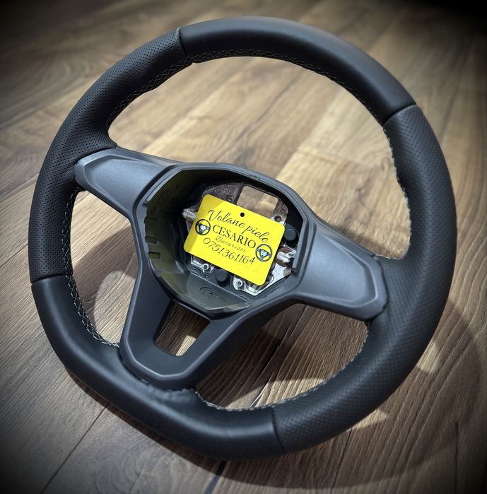 Volan piele naturală nappa Golf 8,Passat B8, Tiguan, T Cross,Roc,ID3-4