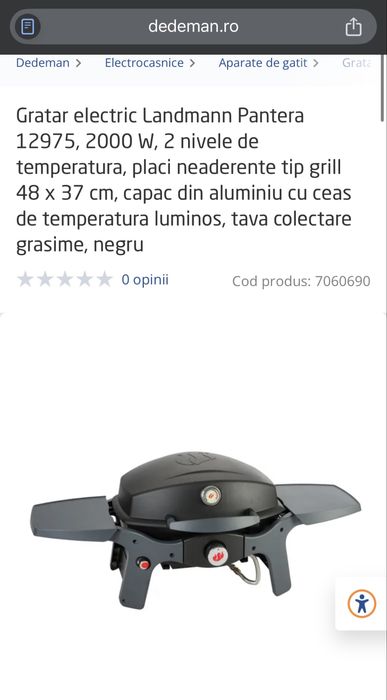 Gratar electric 2000w