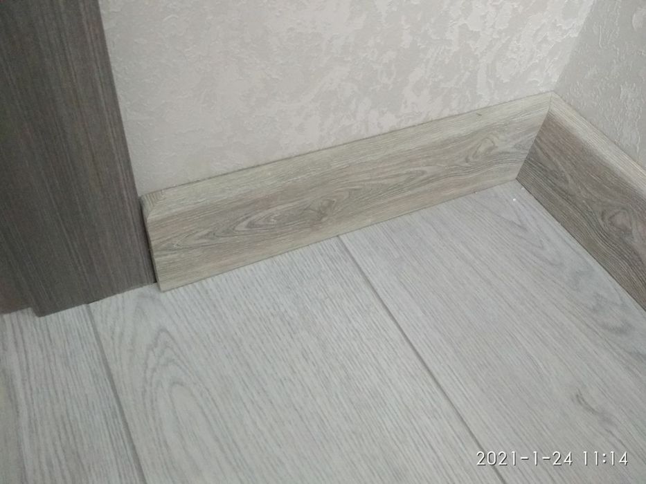 Установка МДФ плинтуса