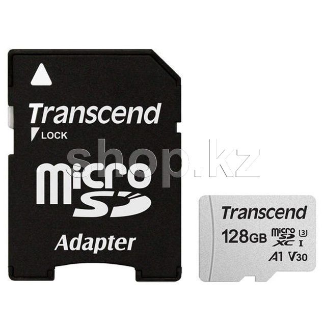 Карта памяти Micro SDXC 128Gb Transcend