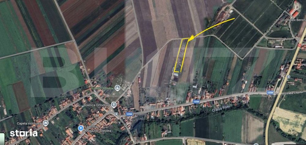Teren intravilan, 1200 mp, zona Oiejdea