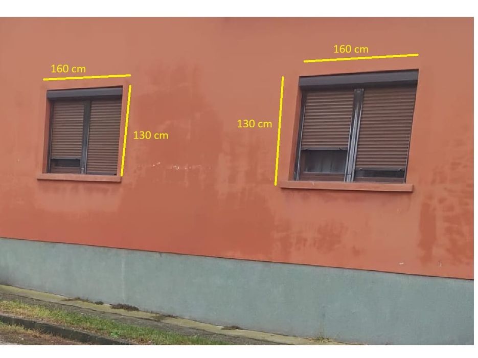 Vând ferestre termopan PVC culoare maro