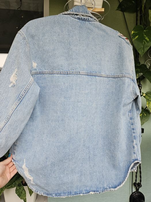 Джинсовая куртка рубашка Zara