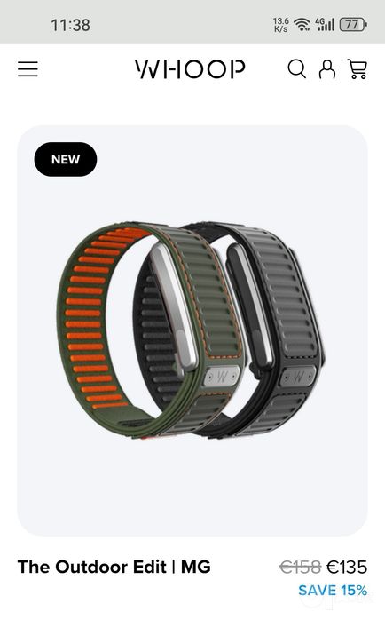 Новый ремешок whoop navigator