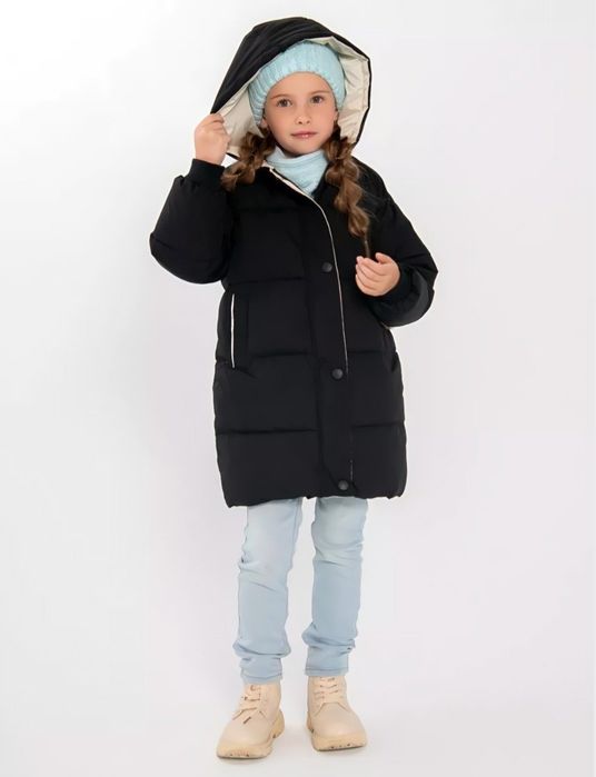 Детская куртка пуховик 4-6 лет для мальчиков и девочек детский зимний