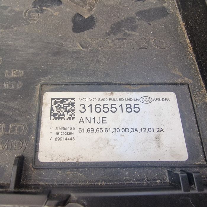 Volvo V90 S90 ляв фар