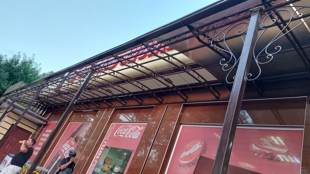 Навес, Решотка, Перила, Ограждения, Лексан. Металлоконструкция