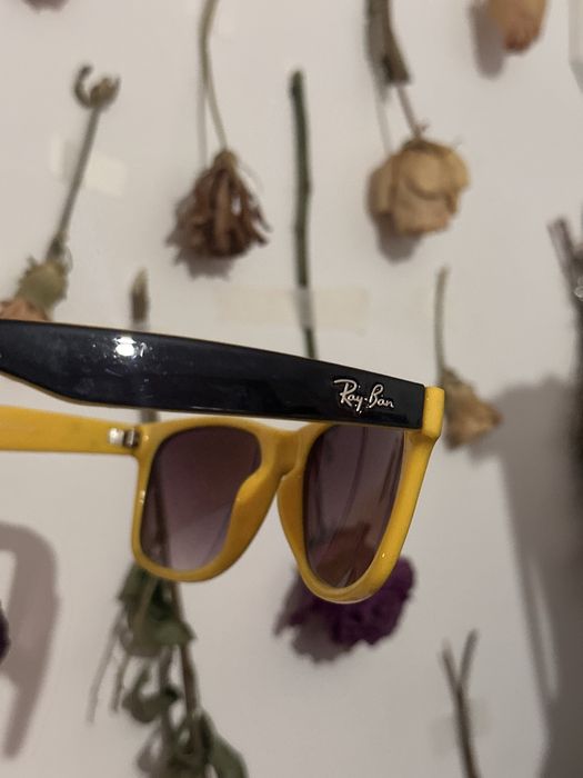Желтые очки ray ban