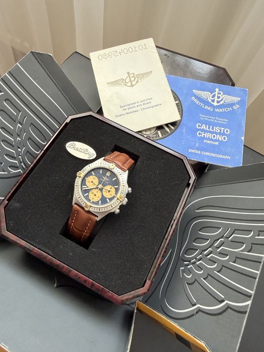 Ceas Breitling Callisto Chronograph Full Set: Acte & Cutie.