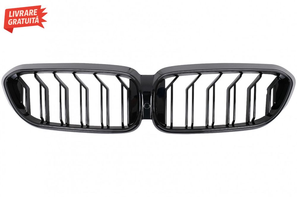 Grile Centrale cu LED BMW Seria 5 G30 G31 (2017-2019) Negru Lucios