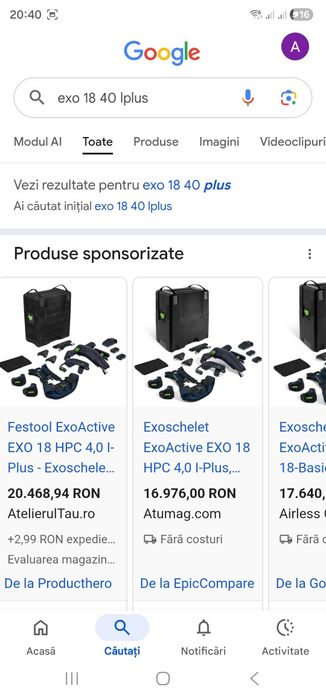 Exoschelet festool exo 18 4,0 l-plus
