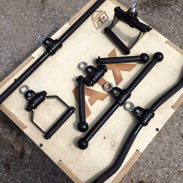 Прав Къс Лост за Скрипец / Въртящ се на 360° / Ръкохватка за Фитнес