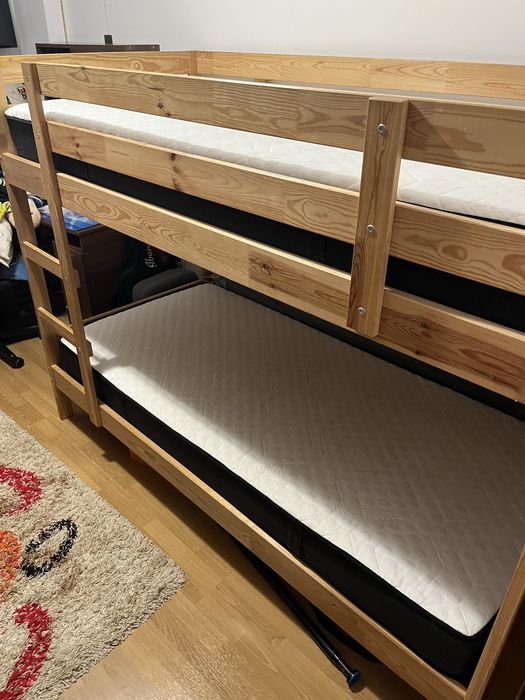 Pat Suprapus,lemn de pin,90x200 cm