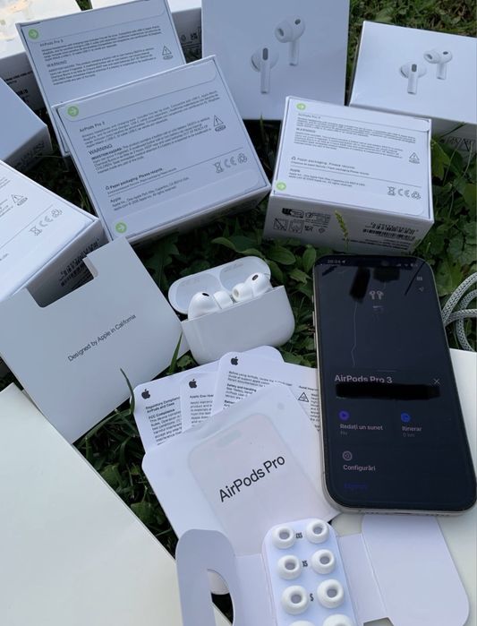 Căști AirPods Pro 3 (ANC) USB-C 2026 (Noi, Sigilate)