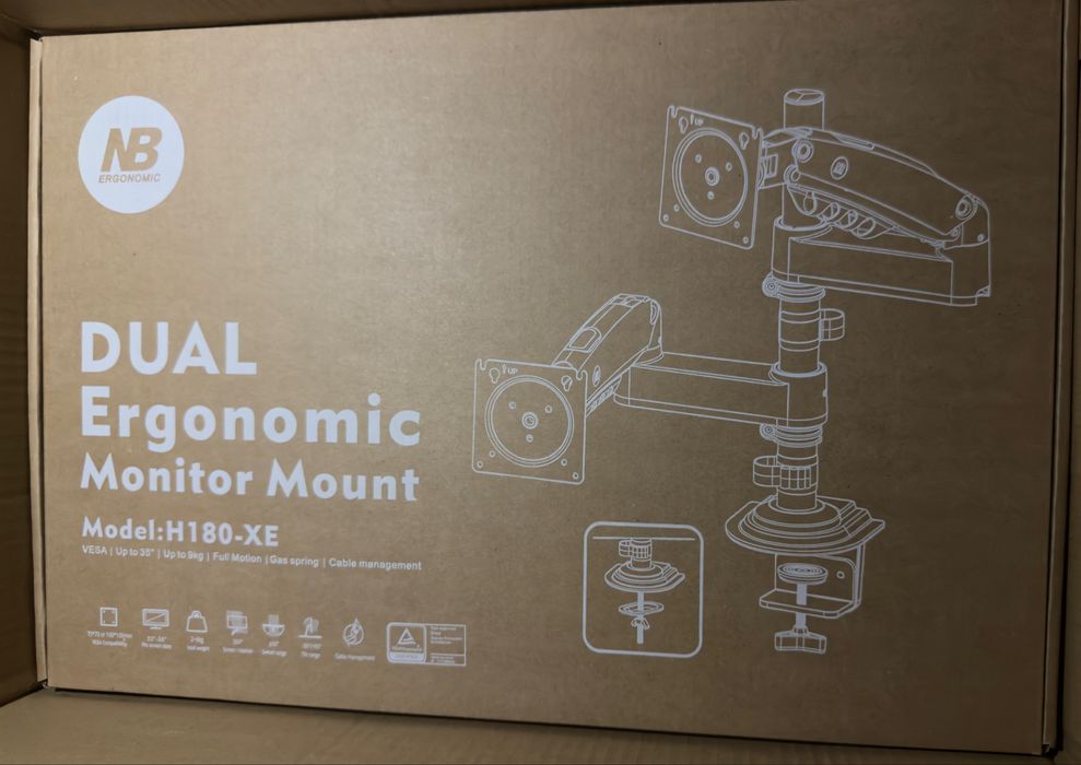 Кронштейн для монитора North Bayou NB Н180-XE белый цвет