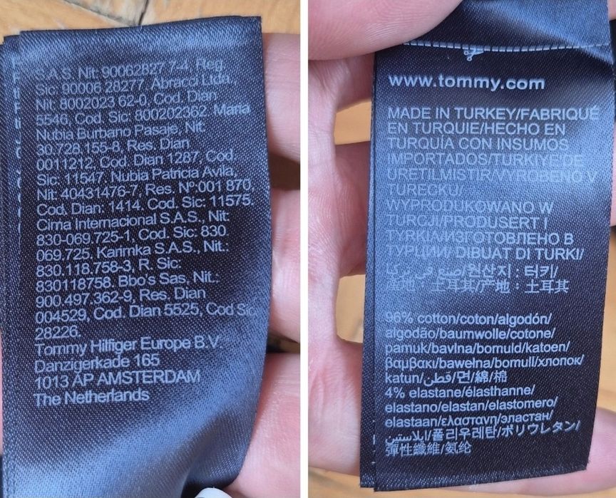 Bluză Premium bărbați, Tommy Hilfiger, Bumbac Organic, Slim Fit - L