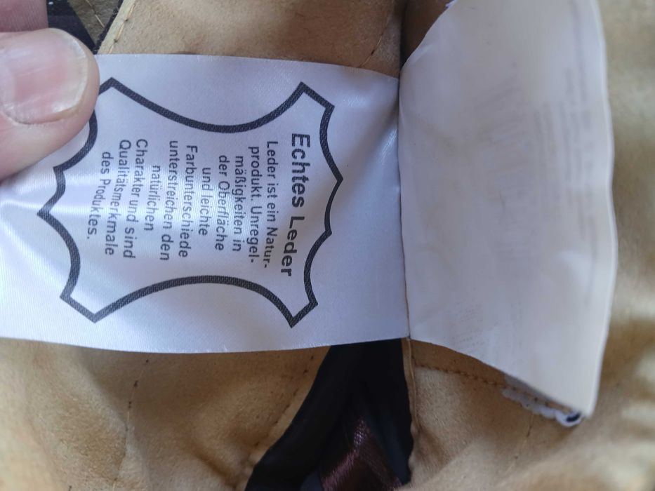 Pantaloni tradiționali șvăbești din piele, broderie manuală, noi