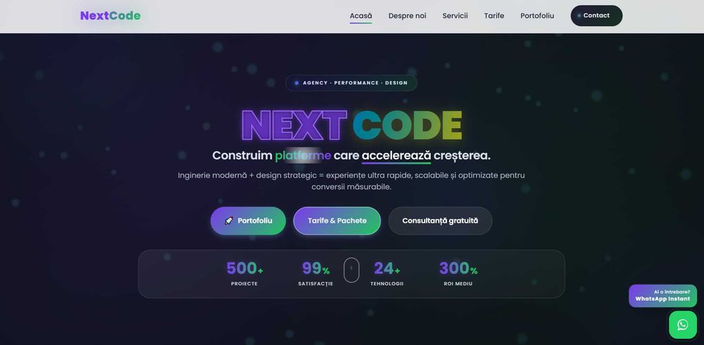 Realizez site-uri profesionale pentru afaceri și proiecte personale.