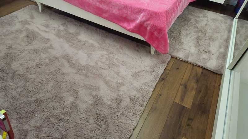 Covoare de blanita roz pudra 160x230 si 80x150