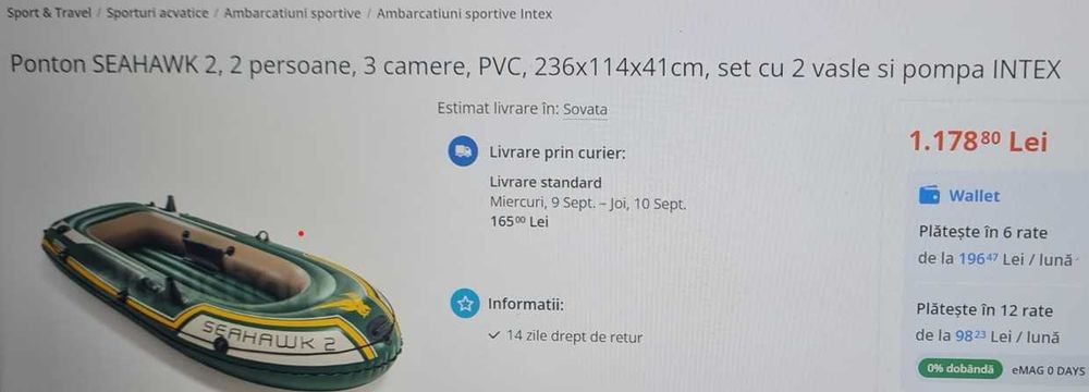 Barca, ponton Seahawk2