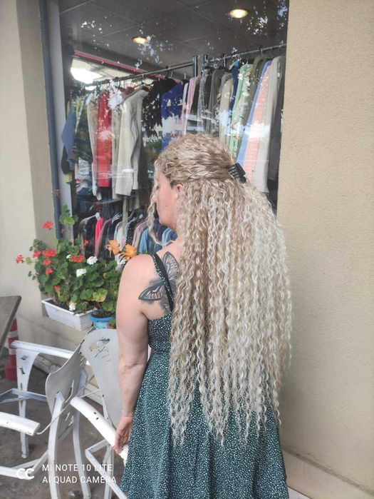 Нови уникални Ariel русалски къдрици от канекалон - 60 см/100 грама!