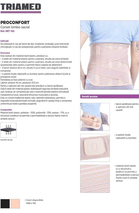 Corset lombo sacral