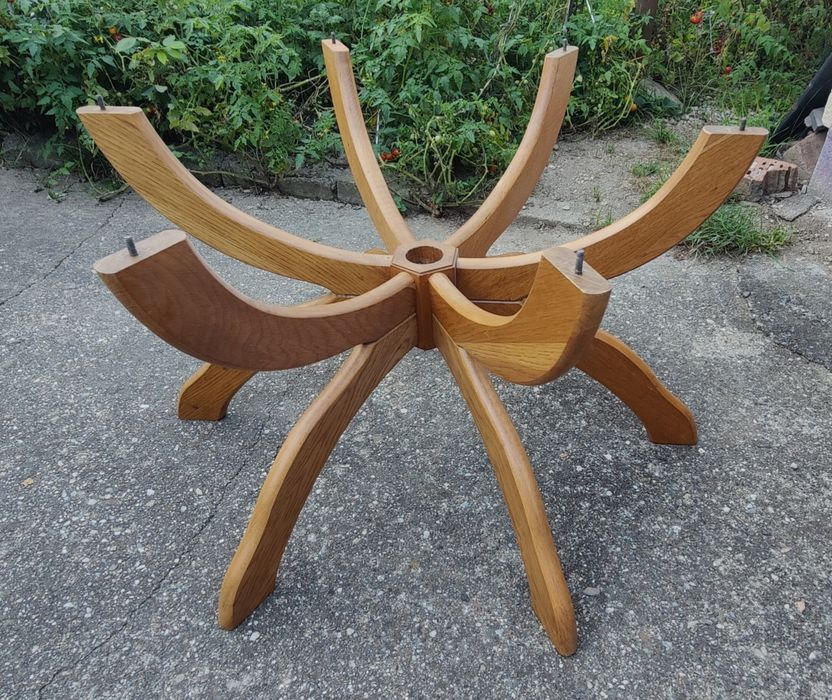 Masă hexagonală din lemn masiv Bali