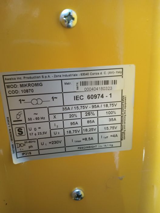 Aparat de sudura cu sarma