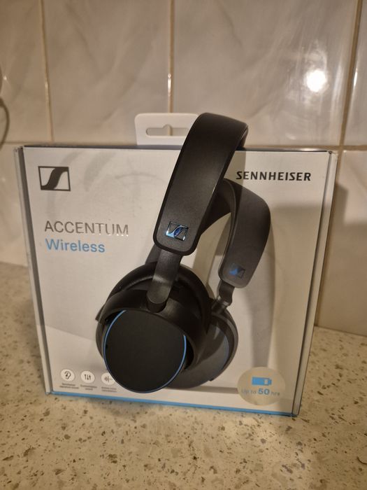 Casti wireless overear negre sennheiser accentum